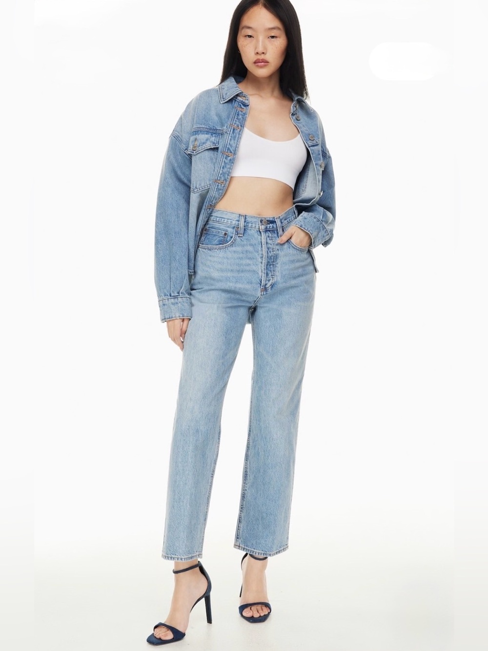Aritzia Denim Forum Joni High Rise Loose 28” Waist 29” Length